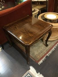 wooden end table with drawer