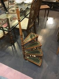 Antique library stair step 