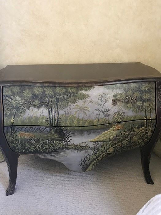 Hand-painted Bombay chest $300