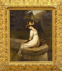 Oil on canvas portrait