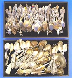  Sterling lots (Approx. 50 troy oz) per tray