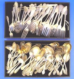 Sterling lots (Approx. 50 troy oz) per tray