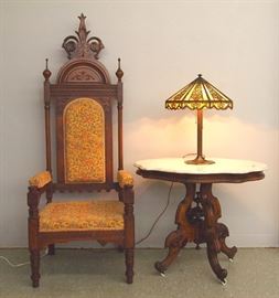 Victorian, Bradley & Hubbard lamp