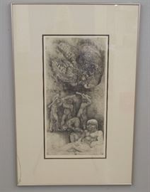 Etching by Jiri Anderle 4/50, WV 262