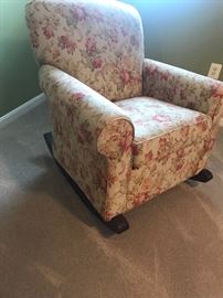Fabric rocking chair