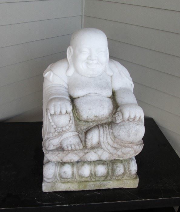 Marble Laughing Buddha or Japanese Monk
