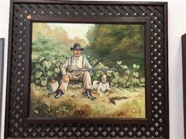 Original Painting (McDowell) Hunting in Brush Country