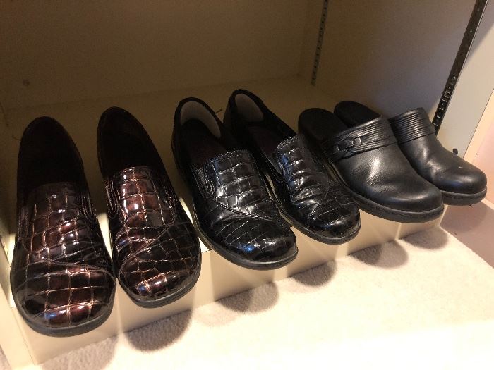Lots of virtually new shoes as well...Clarks, Dansko, Cole Haan etc.