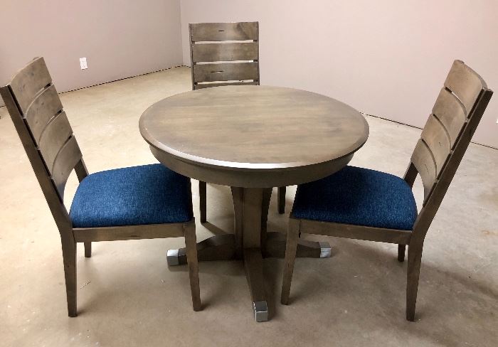 Dinette table with 3 upholstered chairs - made in Canada