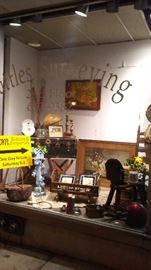 Store front window in Suttles Building