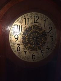 Standing antique grandfather clock