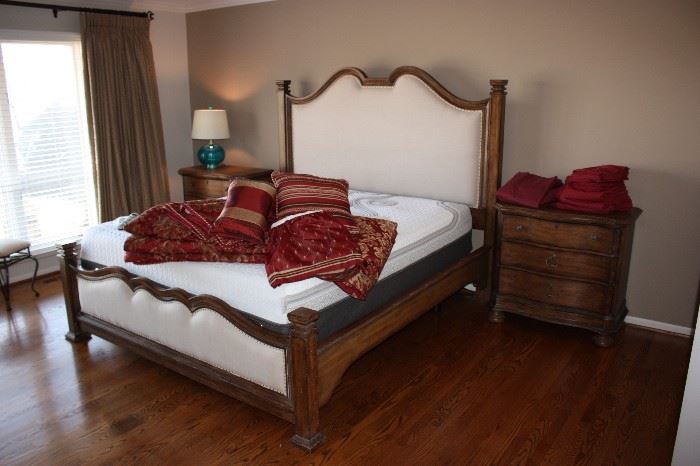 Tempur Pedic King lift bed/ Stanley bed frame