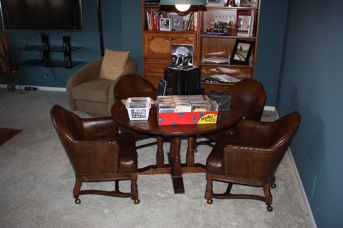 Game table and 4 chairs