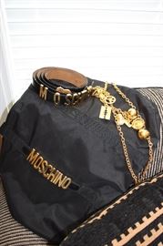 MOSCHINO bag, belts