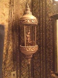 Hanging oil rain lamp. Works!