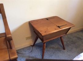 Solid wood flip top table. 