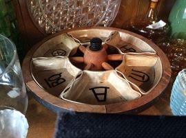 Great lazy Susan  with 6 dishes