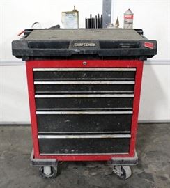 Craftsman 5-Drawer Rolling Toolbox and Contents, Includes Contents - Staple Guns, Mallets, Drill Bits, More! 32"W x 21"D x 40"H