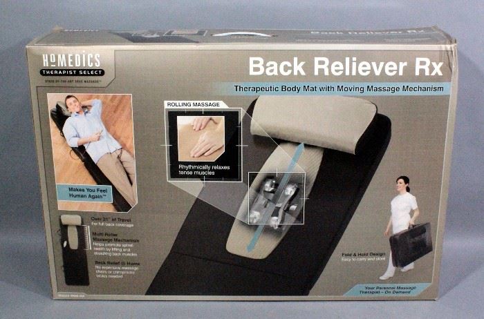 HoMedics Therapist Select Back Reliever Rx Therapeutic Body Mat with Moving Massage Mechanism, Over 21" for Full Back Coverage, Appears New in Box