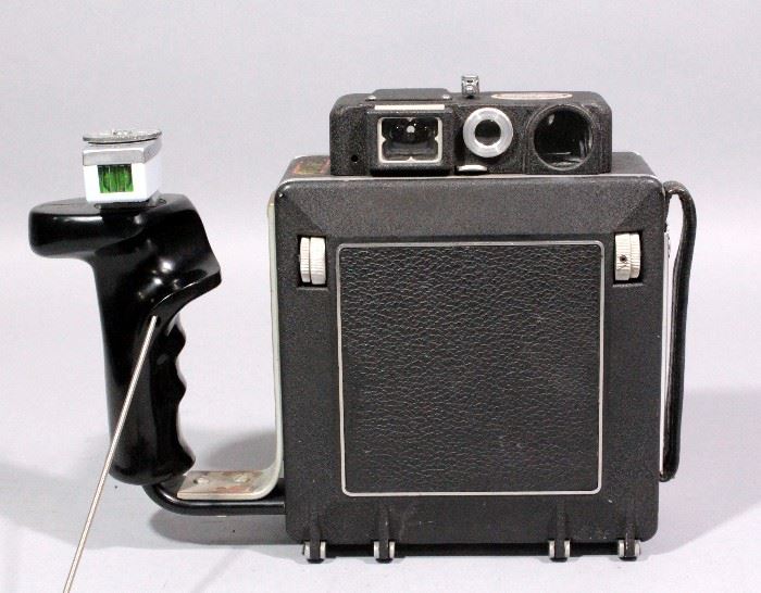 Busch Pressman Model D 4x5 Precision Press Camera, Vue-Focus, Glass Screen, Original Case with 4x5 Graphic Film Holders Type 5 (4)