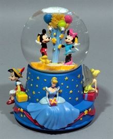 Walt Disney 100th Birthday Musical Birthday Water Globe, with Original Box
