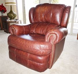 Leather recliner