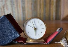 Emes brass travel clock