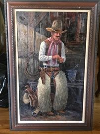 Western oil on Canvas by Andy Dagosta