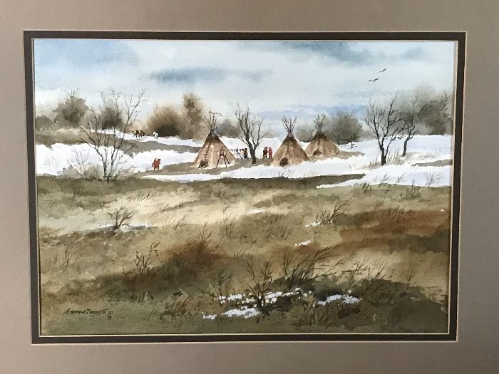 Andy Dagosta Watercolor "Spring Thaw"                                               More items will be posted soon!