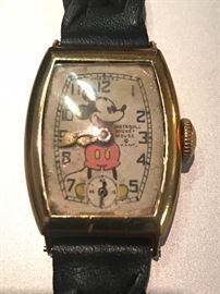 Vintage Mickey Mouse Watch C. 1944