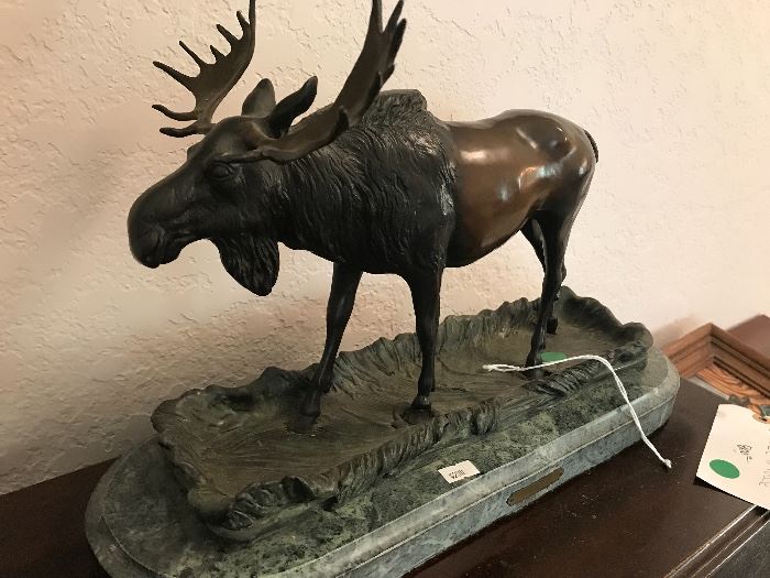 Vintage Moose Bronze