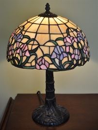 Stained glass lamp.