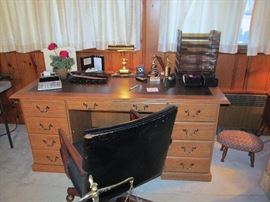 Professional Office desk and Chair, Office Supplies