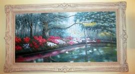 Large Framed Oil Painting