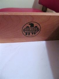 Heywood Marking in each piece of Furniture