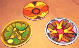 Three small Poole Plates