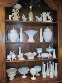 Collection of Milk Glass