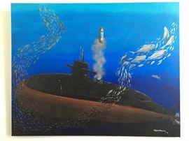 Rick Armstrong (famous US Navy Master Diver & artist), "Tube 4." USA