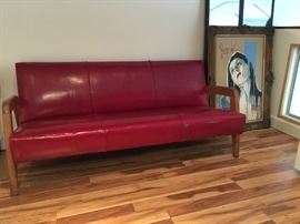 Thonet mid-century sofa. Three matching chairs not shown. From the Officer's nightclub at Marine Corps Recruit Depot (MCRD San Diego); now "Liberty Station."