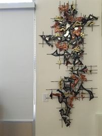 Metal wall art.