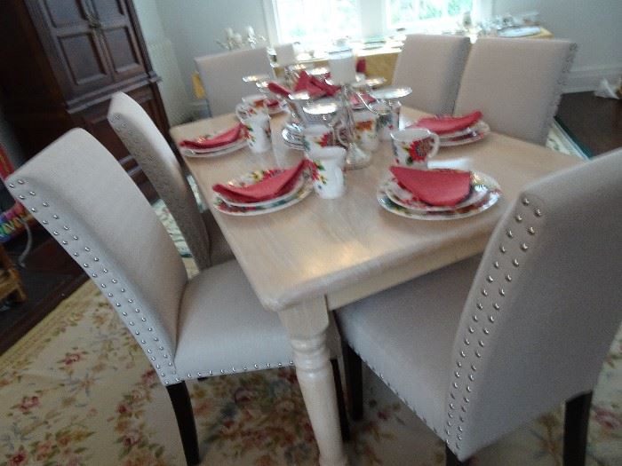 Contemporary Chairs and Table recently purchased for House Staging