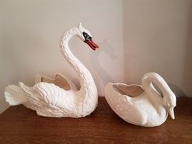 Large ceramic Swan