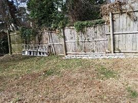 Ladders, yard equipment