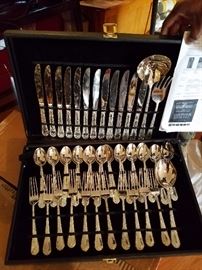 Silverplate place settings