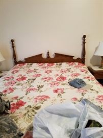 Ethan Allen bedroom set bed, dresser, chest , bedside table