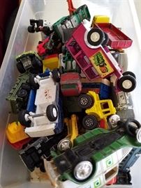 Vintage match box cars and other toy cars