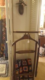 Men's Coat Rack Stand, Assorted Linens