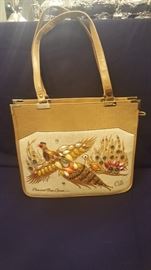 Enid Collins Signed Purse Pheasant