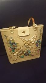 Enid Collins Signed Purse Dove