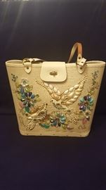 Enid Collins Signed Purse Dove